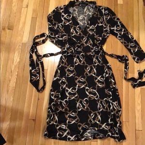 Banana republic faux wrap dress sz M
